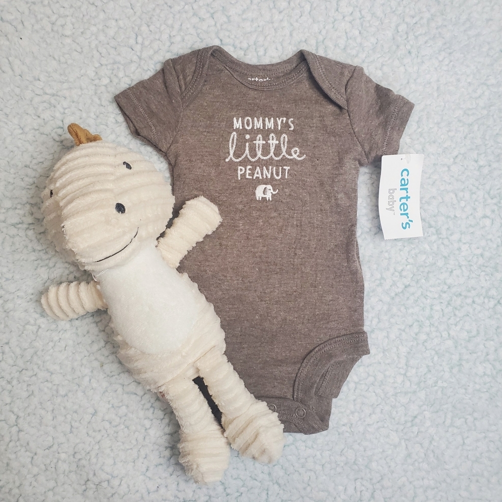 Carter's Brown Elephant Onesie